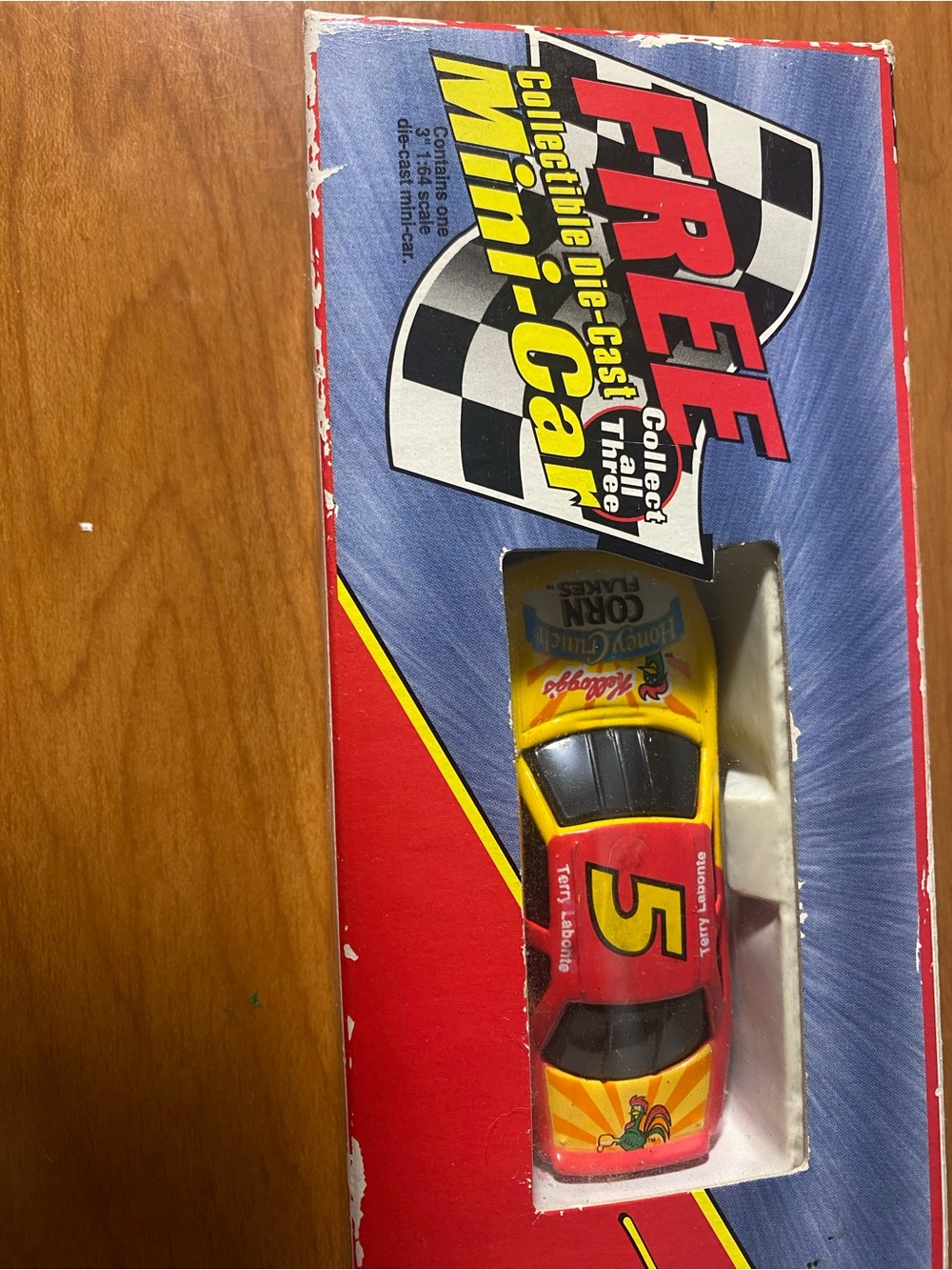 Nascar Red and Yellow #5 Die-Cast Race Car